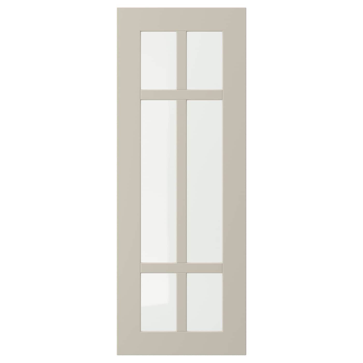 Дверца со стеклом - IKEA STENSUND, 80х30 см, бежевый, СТЕНСУНД ИКЕА