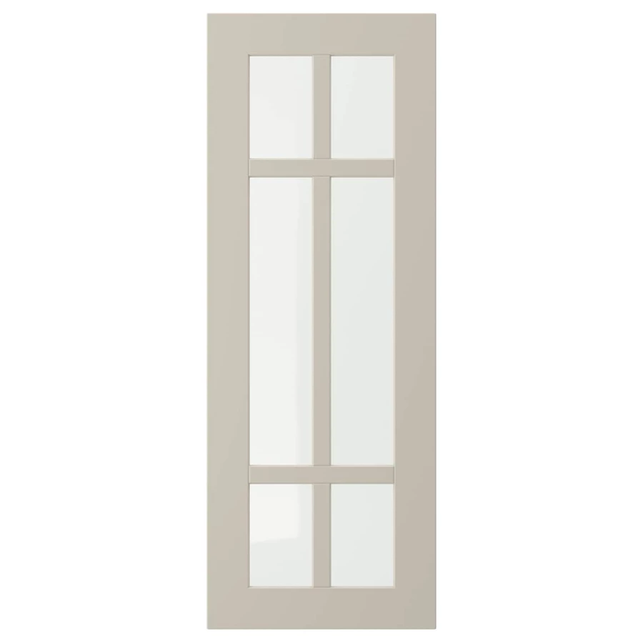 Дверца со стеклом - IKEA STENSUND, 80х30 см, бежевый, СТЕНСУНД ИКЕА (изображение №1)