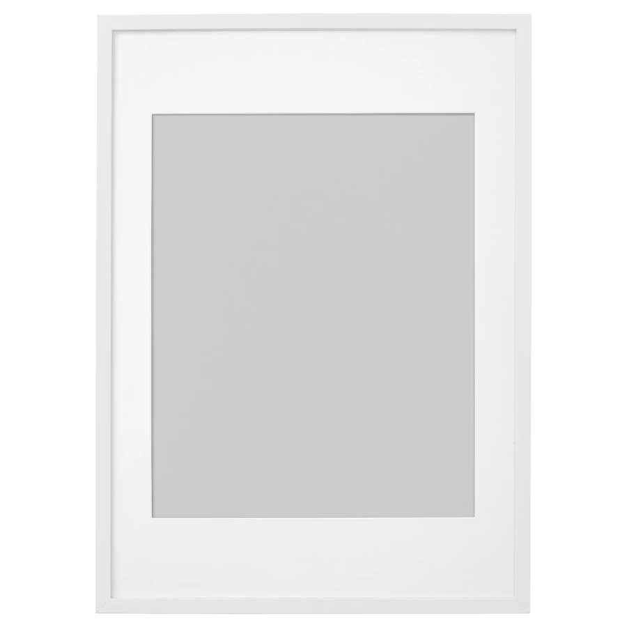 Рамка - IKEA RIBBA, 50х70 см, белый, РИББА ИКЕА (изображение №1)