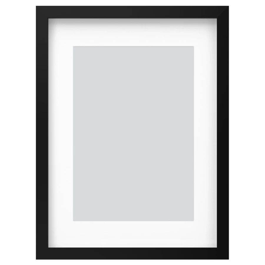 Рамка - IKEA RÖDALM/RODALM/РОДАЛЬМ ИКЕА, 40х30 см, белый/черный (изображение №1)