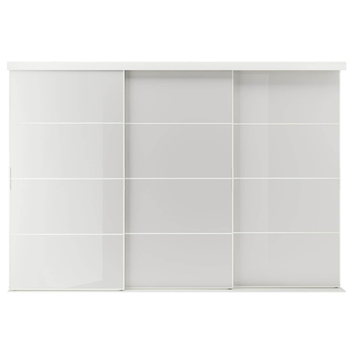 Комбинация раздвижных дверей - SKYTTA/HOKKSUND IKEA/ СКЮТТА/ХОККСУНД ИКЕА, 301х205 см, белый