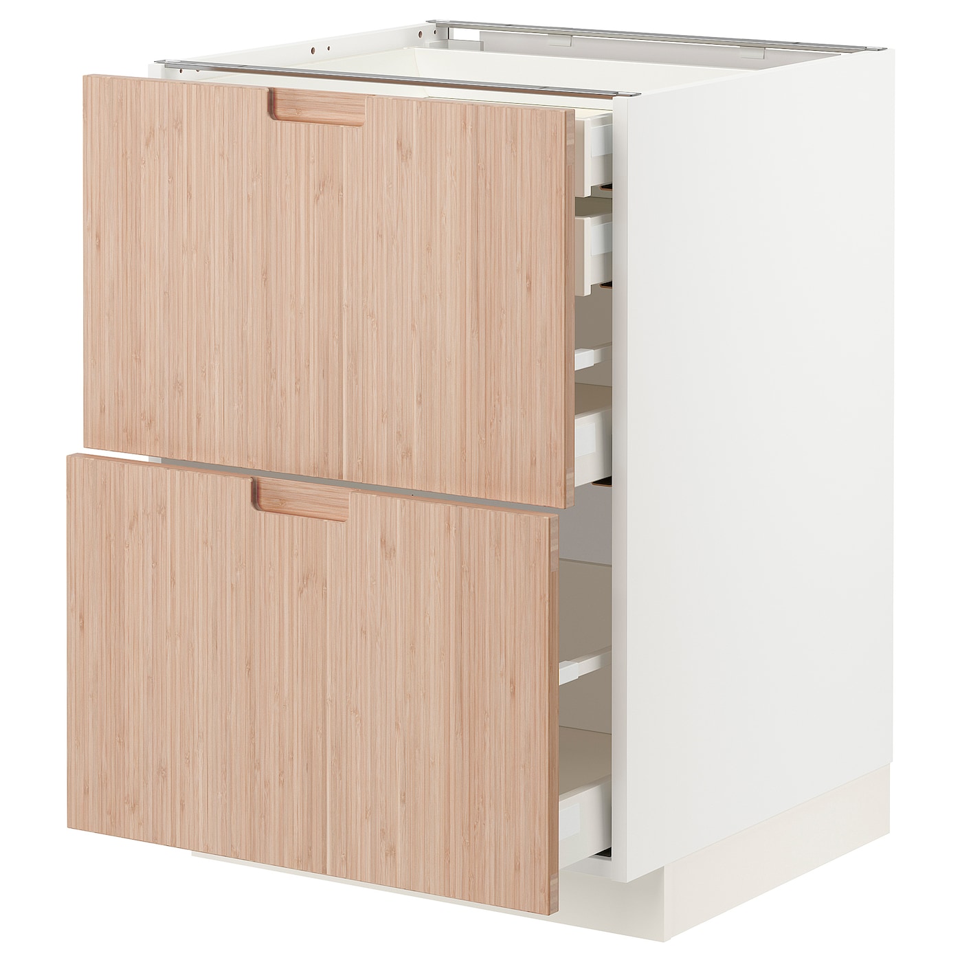 Напольный шкаф  - IKEA METOD MAXIMERA, 88x61,6x60см, белый/светло-коричневый, МЕТОД МАКСИМЕРА ИКЕА