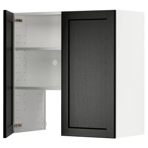 Шкаф под вытяжку - METOD IKEA/ МЕТОД ИКЕА, 80х80 см, белый/черный