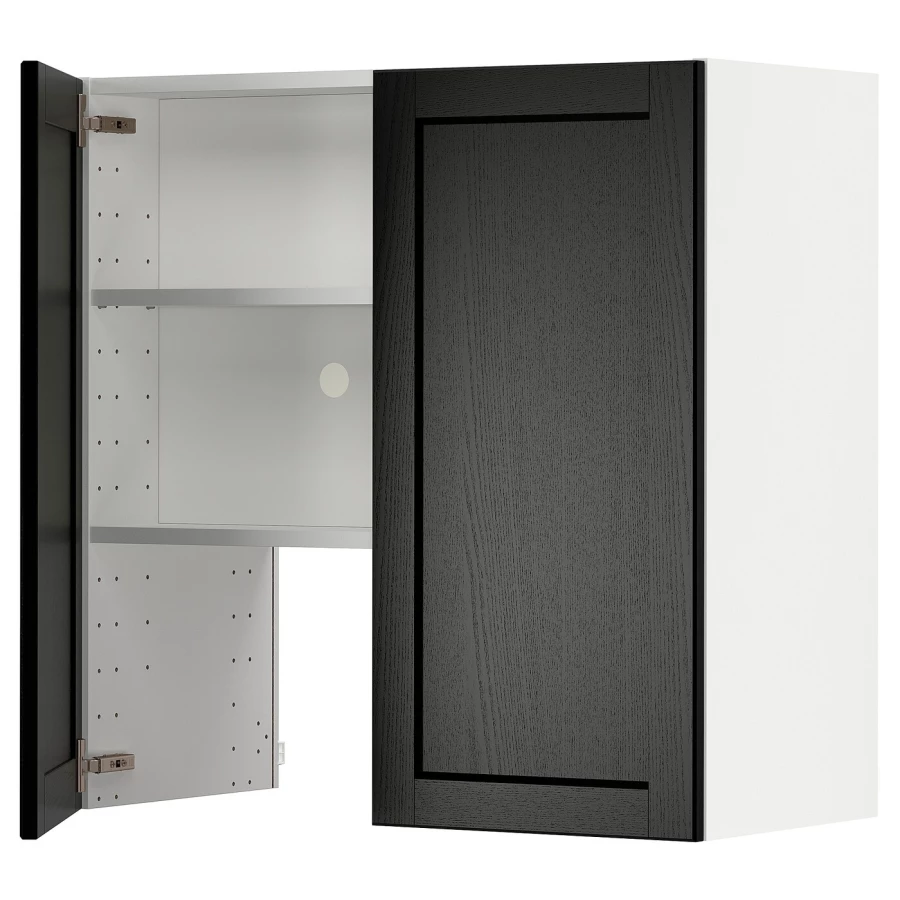 Шкаф под вытяжку -  METOD IKEA/ МЕТОД ИКЕА, 80х80 см, белый/черный (изображение №1)