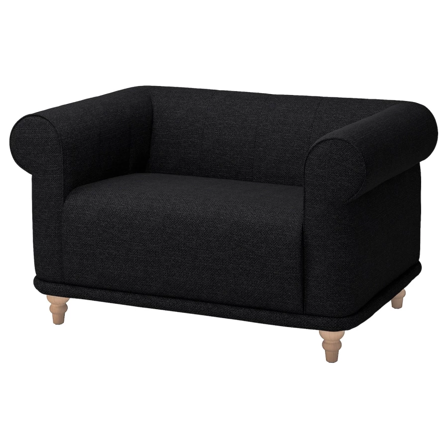 Кресло - IKEA VISKAFORS, 134х90х74 см, черный, ВИСКАФОРС ИКЕА (изображение №1)