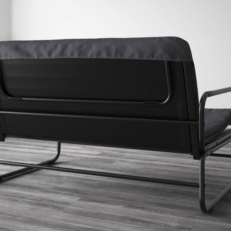 2-местный диван-кровать - IKEA HAMMARN, 78x85x128см, черный, ХАММАРН ИКЕА (изображение №5)