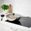 Крышка для сковороды - IKEA KLOCKREN, 33 см, стеклянная  КЛОКРЕН ИКЕА (изображение №2)