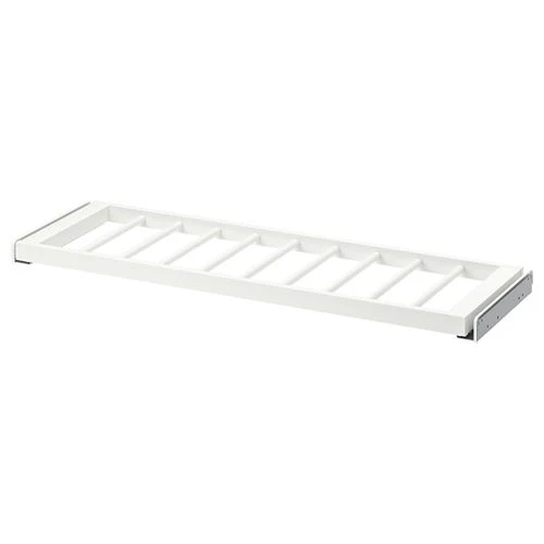 Выдвижная вешалка для брюк - IKEA KOMPLEMENT, 100x35 см, белый КОМПЛИМЕНТ ИКЕА (изображение №1)