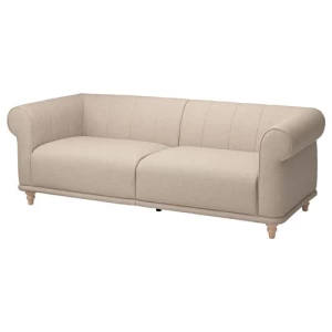 3-местный диван - IKEA VISKAFORS, 74x90x224см, серый/светло-серый, ВИСКАФОРС ИКЕА