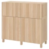 Комбинация для хранения - IKEA BESTÅ/BESTA/ Беста/Бесто ИКЕА, 120x42x112 см, коричневый,