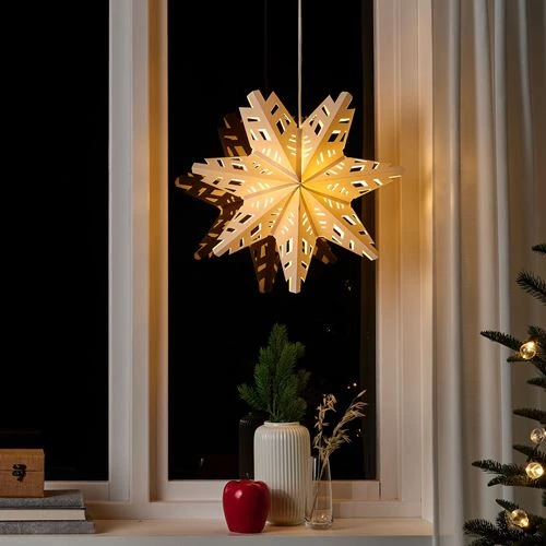 Абажур - IKEA STRÅLA/STRALA/СТРОЛА ИКЕА, 48 см, белый (изображение №3)