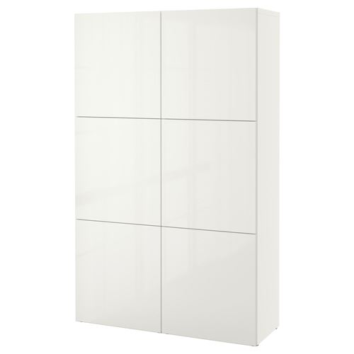 Комбинация для хранения - IKEA BESTÅ/BESTA/Беста/Бесто ИКЕА, 120x40x192 см, белый,