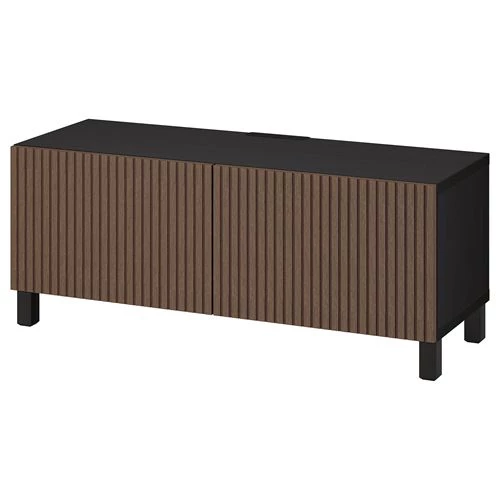 Тумба под ТВ - IKEA BESTÅ/BESTA, 120x42x48 см, коричневый, Бесто ИКЕА (изображение №1)