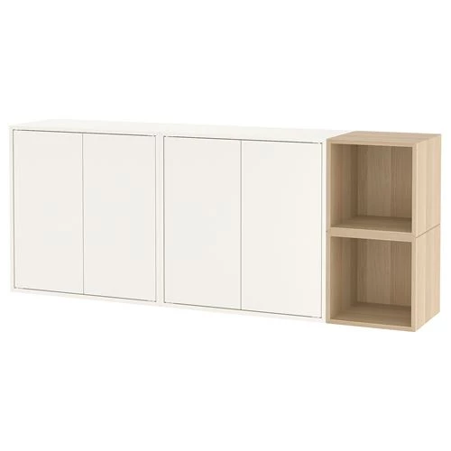 Настенная откидная консоль - EKET IKEA/ЭКЕТ ИКЕА, 175x35x70 белый (изображение №1)