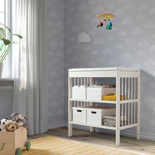 Столик пенальный - IKEA GULLIVER, 82x54x93 см, белый, ИКЕА (изображение №2)