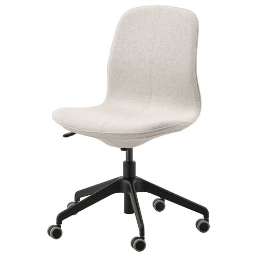 Офисный стул - IKEA LÅNGFJÄLL/LANGFJALL, 68x68x92см, белый, ЛОНГФЬЕЛЛЬ ИКЕА