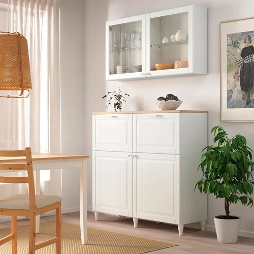 Комбинация для хранения - IKEA BESTÅ/BESTA/Беста/Бесто ИКЕА, 120x42x240 см, белый, (изображение №2)