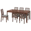Стол и 6 стульев - IKEA EKEDALEN, 180/240х90 см, коричневый/серый, ЭКЕДАЛЕН ИКЕА