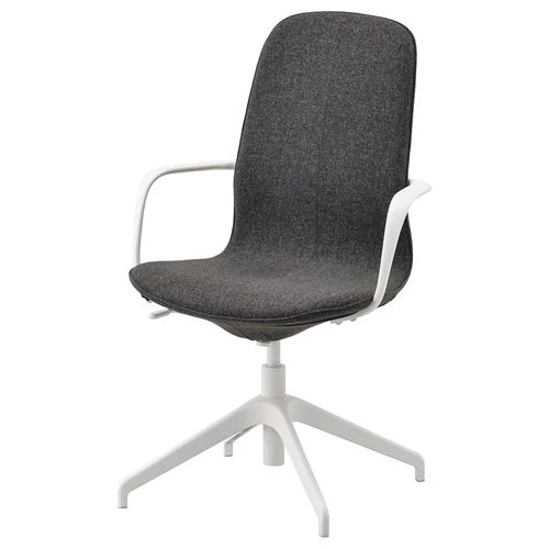 Офисный стул - IKEA LÅNGFJÄLL/LANGFJALL, 67x67x104см, серый, ЛОНГФЬЕЛЛЬ ИКЕА (изображение №1)