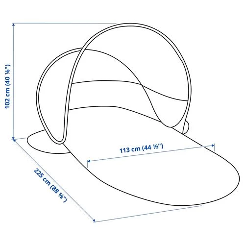 STRANDÖN выдвижной козырек от солнца/ветра ИКЕА (изображение №6)