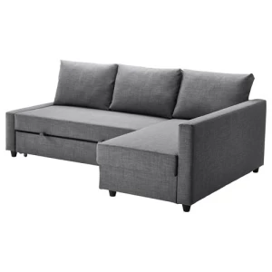 Угловой диван-кровать - IKEA FRIHETEN, 66x151x230см, cерый, ФРИХЕТЭН ИКЕА