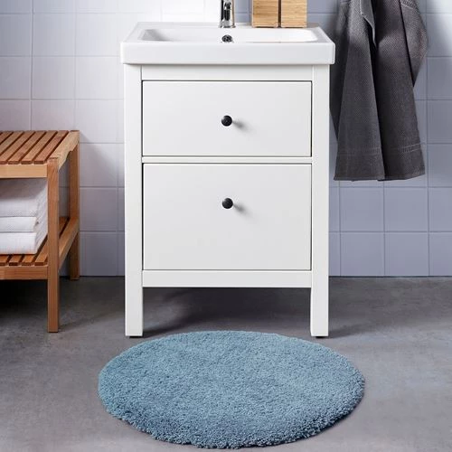 Коврик для ванной - IKEA ALMTJÄRN/ALMTJARN, 65 см, голубой, АЛЬМТЬЕРН ИКЕА (изображение №4)