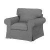 Кресло - IKEA EKTORP, 104х88 см, серый, ЭКТОРП ИКЕА