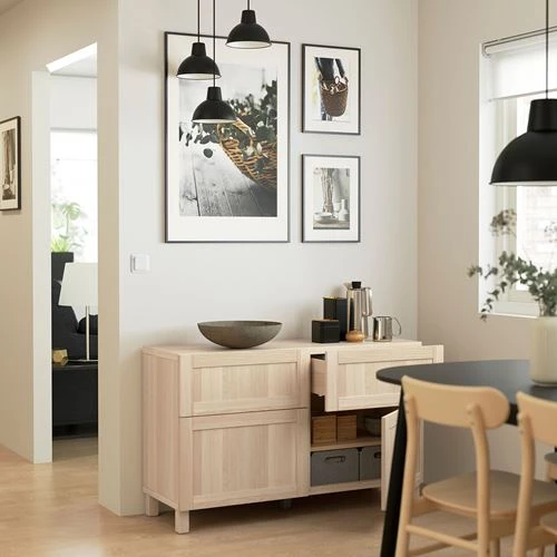 Комбинация для хранения - IKEA BESTÅ/BESTA, 120x42x74 см, коричневый, Беста/Бесто ИКЕА (изображение №2)