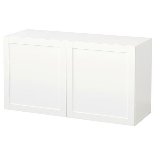 Навесной шкаф - IKEA BESTÅ/BESTA, 120x42x64 см, белый, БЕСТО ИКЕА