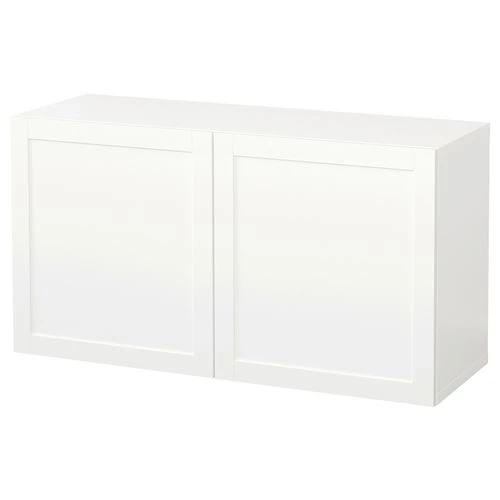 Навесной шкаф - IKEA BESTÅ/BESTA, 120x42x64 см, белый, БЕСТО ИКЕА (изображение №1)