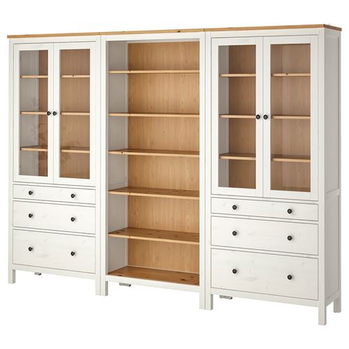 Комбинация для хранения - IKEA HEMNES/ ХЕМНЕС ИКЕА, 197x270 см, белый