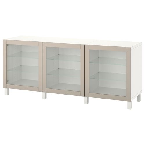 Комбинация для хранения - IKEA BESTÅ/BESTA/БЕСТА/БЕСТО ИКЕА, 180x42x74 см, серый