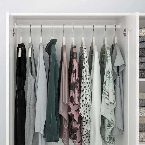 Шкаф платяной 3-дверный - IKEA BRIMNES, 117х190 см, белый, БРИМНЭС/БРИМНЕС ИКЕА (изображение №5)