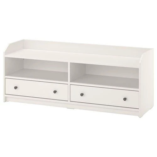 Тумба под ТВ - IKEA HAUGA, 138x36x54 см, белый ХАУГА ИКЕА (изображение №1)