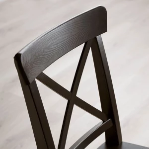 Стул деревянный - IKEA INGOLF, 91х43х52 см, черный, ИНГОЛЬФ ИКЕА