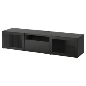 Тумба под ТВ - IKEA BESTÅ/BESTA, 180x42x39 см, черный, Бесто ИКЕА