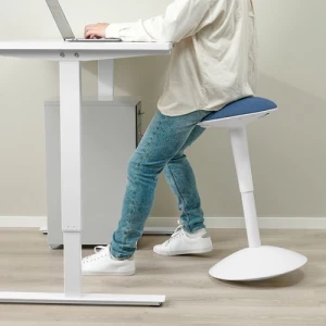 Высокий табурет - IKEA NILSERIK, синий/белый, НИЛЬС-ЭРИК ИКЕА