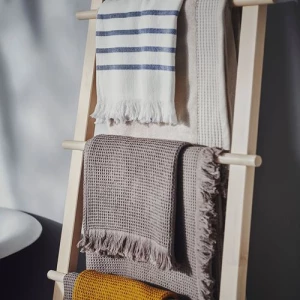 Банная простыня - IKEA VALLASÅN, 100x150 см, серый ИКЕА