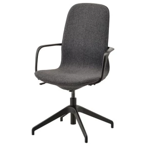 Офисный стул - IKEA LÅNGFJÄLL/LANGFJALL, 67x67x104см, черный, ЛОНГФЬЕЛЛЬ ИКЕА