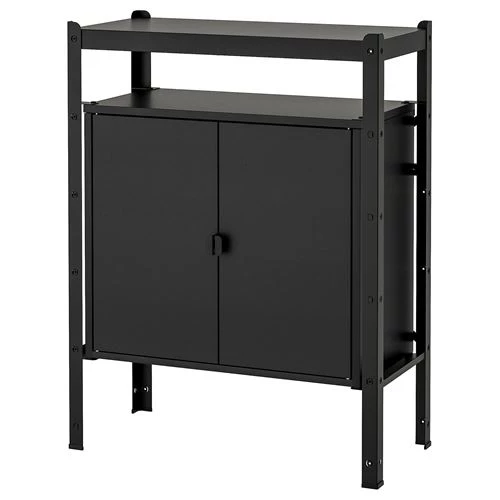 Стеллаж - IKEA BROR, 85х40х110 см, черный, БРУР ИКЕА (изображение №1)