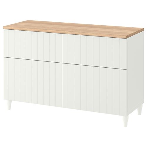 Комбинация для хранения - IKEA BESTÅ/BESTA/ БЕСТА/БЕСТО ИКЕА, 120x42x76 см, белый,