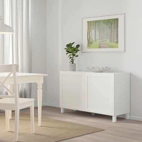 Комбинация для хранения - IKEA BESTÅ/BESTA/Беста/Бесто ИКЕА, 120x42x74 см, белый, (изображение №6)