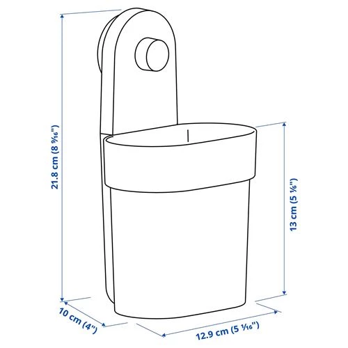 ÖBONÄS контейнер с присоской ИКЕА (изображение №7)