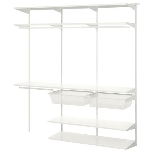 Стеллаж - BOAXEL IKEA/БОАКСЕЛЬ ИКЕА, 40х187х200 см, белый