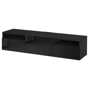Тумба под ТВ - IKEA BESTÅ/BESTA, 180x42x39 см, черный, Бесто ИКЕА