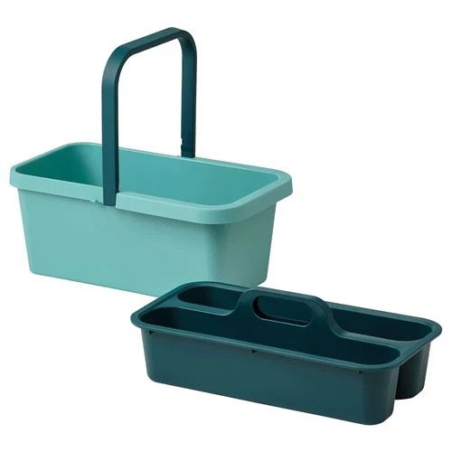 Ведро и тележка для уборки - IKEA PEPPRIG, 14,5л, синий, ПЕППРИГ ИКЕА (изображение №1)