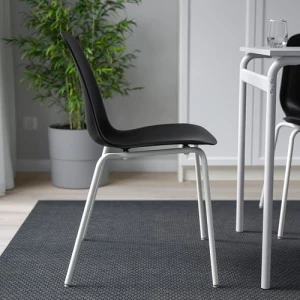 Стул - IKEA LIDАS/SEFAST/LIDAS, 87х52х50 см,черный/белый, ИКЕА