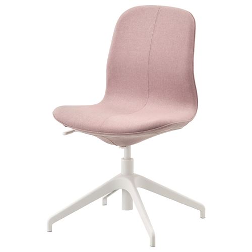 Офисный стул - IKEA LÅNGFJÄLL/LANGFJALL, 68x68x92см, розовый, ЛОНГФЬЕЛЛЬ ИКЕА