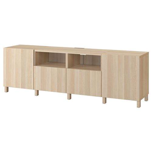 Тумба под ТВ - IKEA BESTÅ/BESTA, 240x42x74 см, коричневый, Бесто ИКЕА