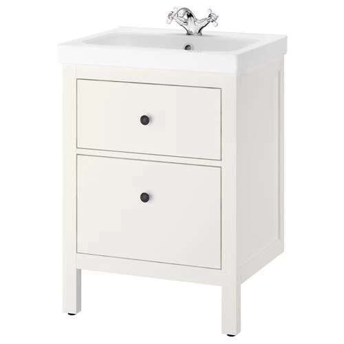 Шкаф под раковину - IKEA HEMNES/ODENSVIK, 60x49х83 см, белый, ХЕМНЭС ...
